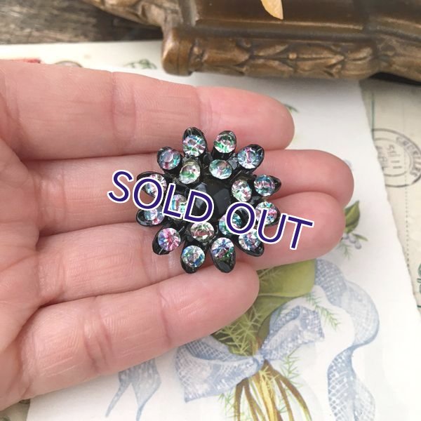 画像8: アイリスガラスのクラスターブローチA (8)