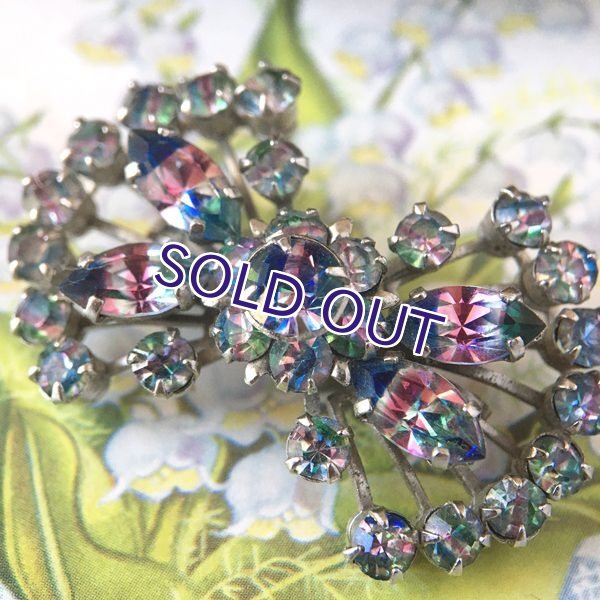 画像9: アイリスガラスのクラスターブローチB (9)