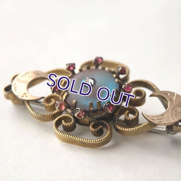 画像3: 三日月とサフィレットのブローチ (3)