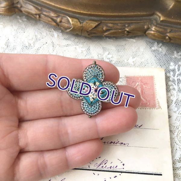 画像10: 花々のマイクロモザイクブローチ (10)