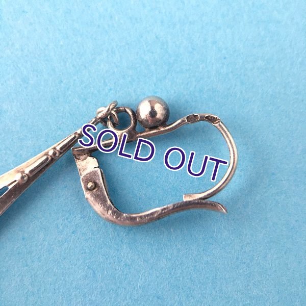 画像8: 銀製 モルフォ蝶のピアス (8)