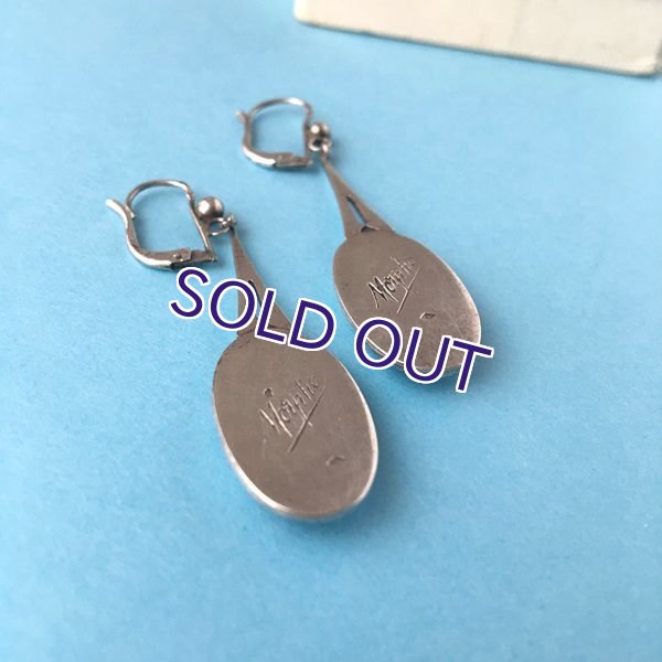 画像5: 銀製 モルフォ蝶のピアス (5)