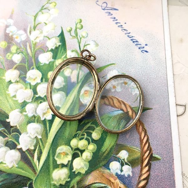 画像9: オーバルガラスのロケットペンダント (9)