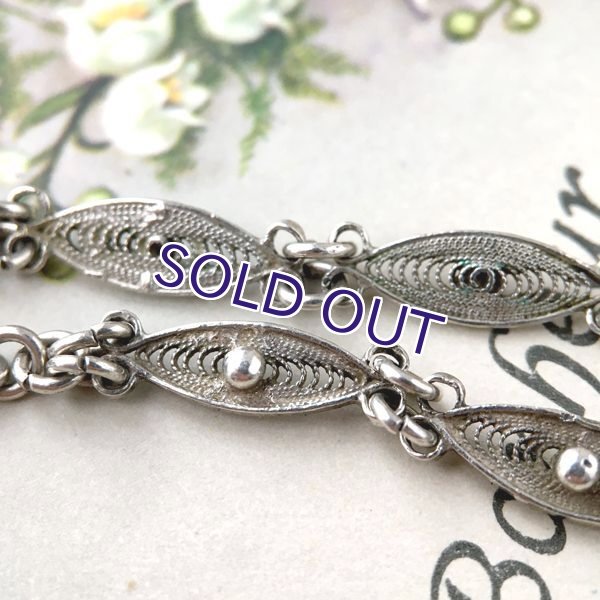 画像5: 銀製 フィリグリー細工のブレスレット (5)