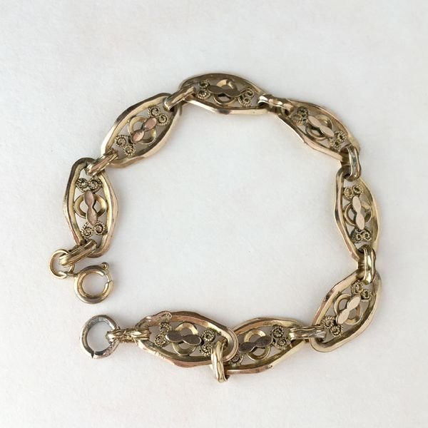 画像2: フィリグリー細工のゴールドブレスレット (2)