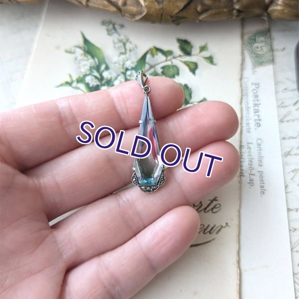 画像9: アイリスガラスのドロップペンダント (9)