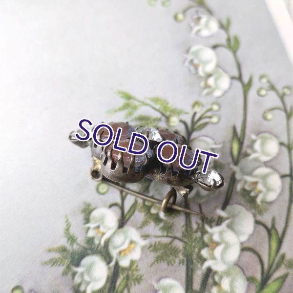 画像9: ローズカットサフィレットのブローチ (9)