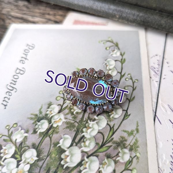 画像5: オーバルサフィレットのデイジーブローチA (5)