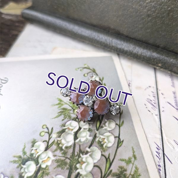 画像7: ローズカットサフィレットのブローチ (7)