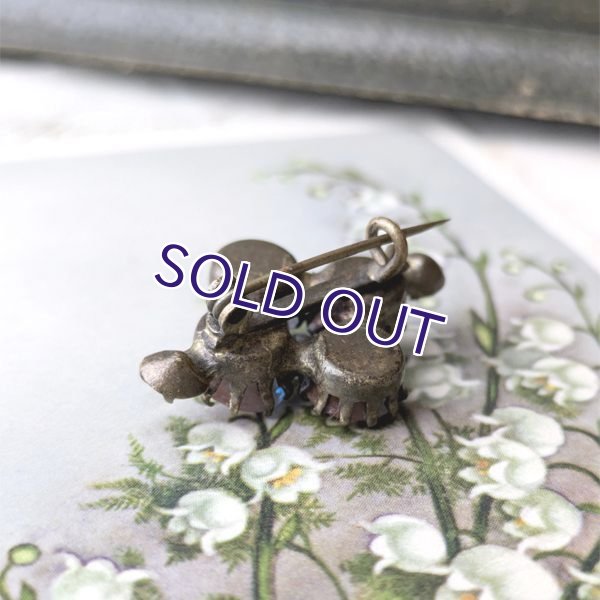 画像10: ローズカットサフィレットのブローチ (10)