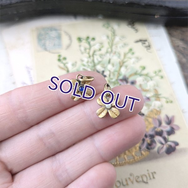 画像9: 小さな花のゴールドペンダント (9)