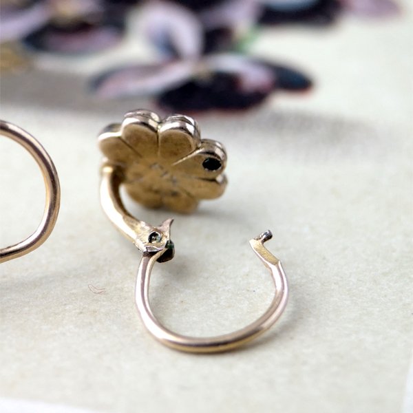 画像7: FIX 小さな花とパールのゴールドピアス (7)