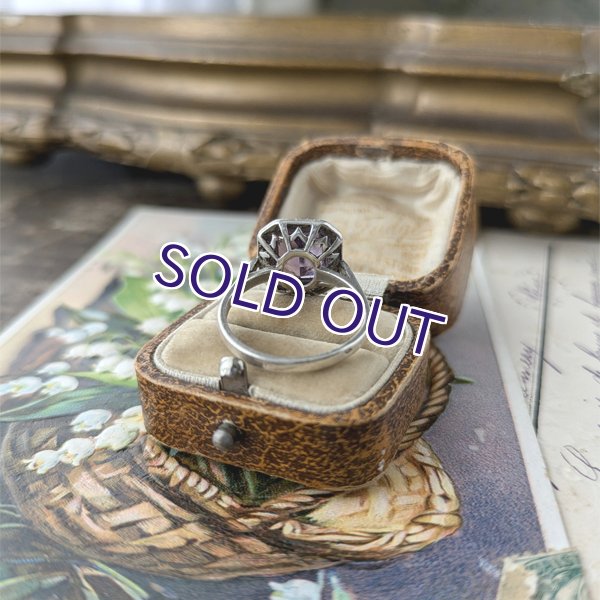 画像7: 紫水晶とマーカサイトのアールデコリング (7)