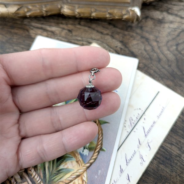 画像11: アメジストガラスのボールトップ (11)