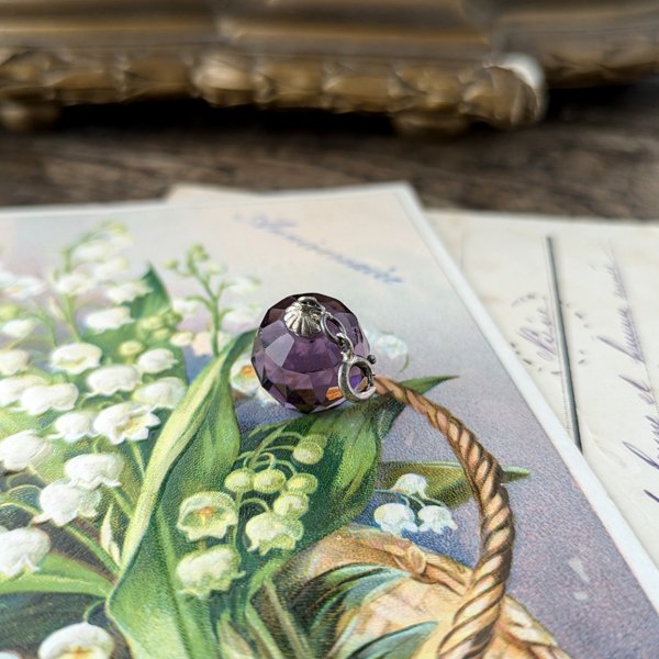 画像8: アメジストガラスのボールトップ (8)