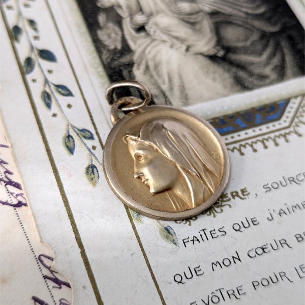 画像4: ORIA 聖母マリアのゴールドメダイ (4)