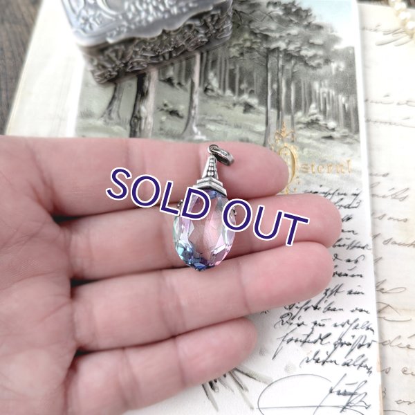 画像7: アイリスガラスのアールデコペンダント (7)