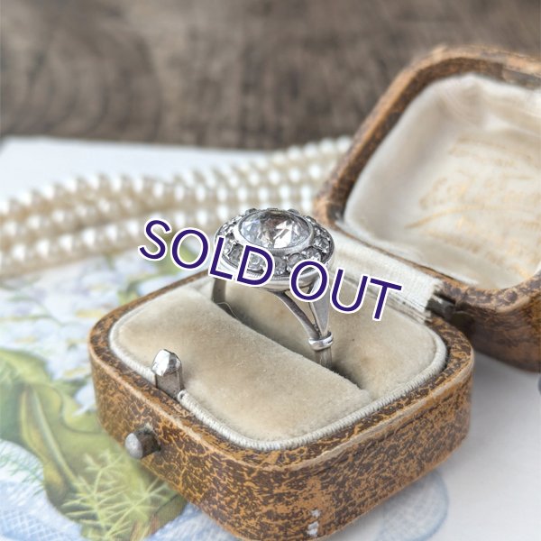 画像7: クリアガラスのシルバーラウンドリング (7)