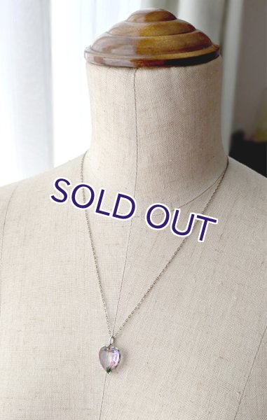 画像9: アイリスガラスのハートペンダント (9)