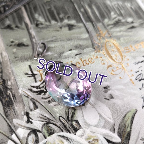 画像6: アイリスガラスのアールデコペンダント (6)