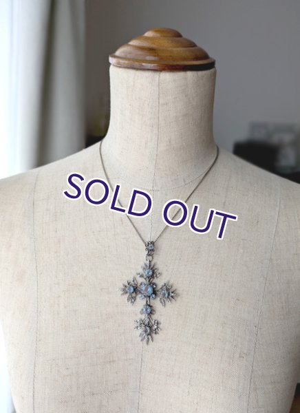 画像13: 麦の穂サフィレットクロスペンダント（BOX付） (13)