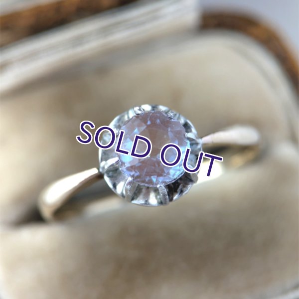画像2: ローズカットサフィレットの一粒リング (2)