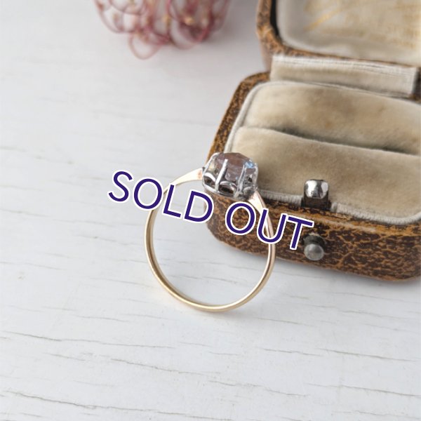 画像9: ローズカットサフィレットの一粒リング (9)