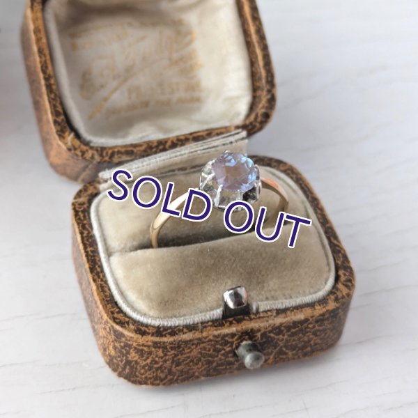 画像7: ローズカットサフィレットの一粒リング (7)