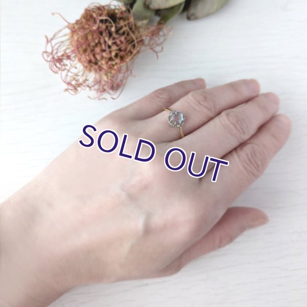 画像11: ローズカットサフィレットの一粒リング (11)