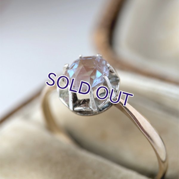 画像4: ローズカットサフィレットの一粒リング (4)