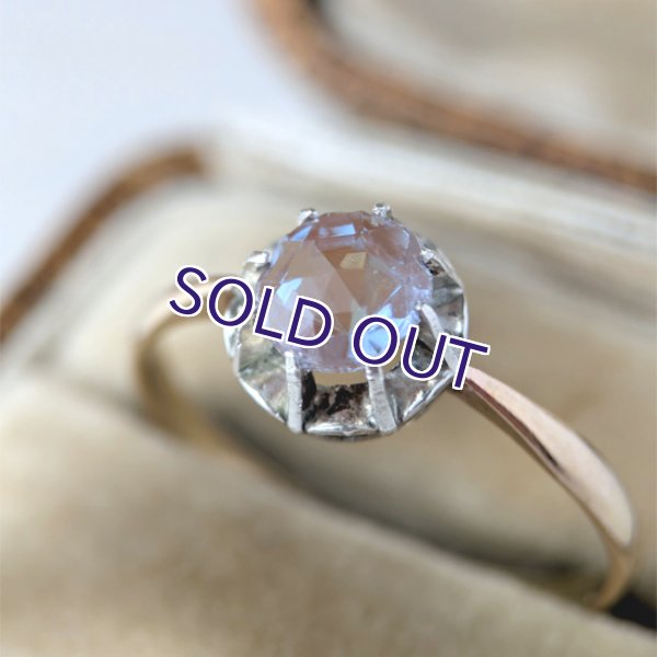 画像3: ローズカットサフィレットの一粒リング (3)