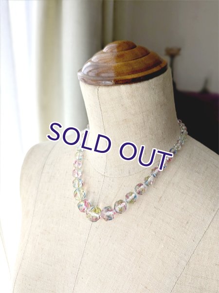 画像9: アイリスガラスのビーズネックレス (9)