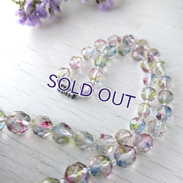 画像7: アイリスガラスのビーズネックレス (7)