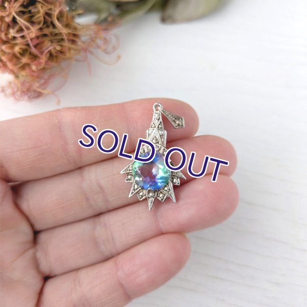 画像8: アイリスガラスのシューティングスターペンダント (8)