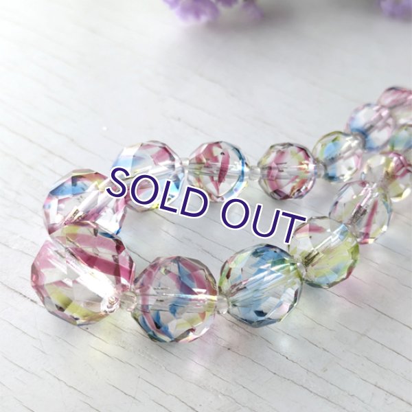 画像2: アイリスガラスのビーズネックレス (2)