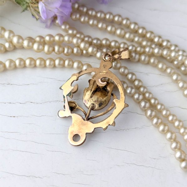 画像7: FIX チューリップのアールヌーヴォーペンダント (7)