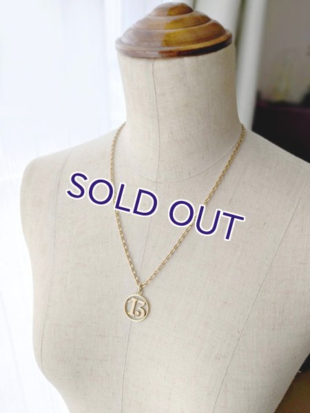 画像10: FIX『13』のゴールドペンダント（チェーン付） (10)