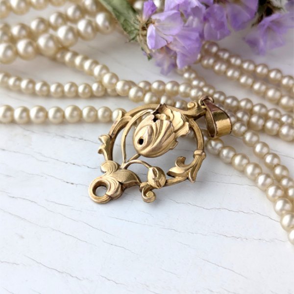 画像6: FIX チューリップのアールヌーヴォーペンダント (6)