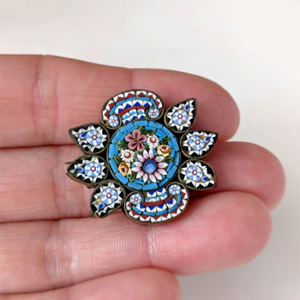 画像9: マイクロモザイクブローチA (9)