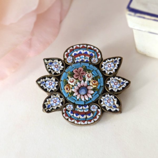 画像2: マイクロモザイクブローチA (2)