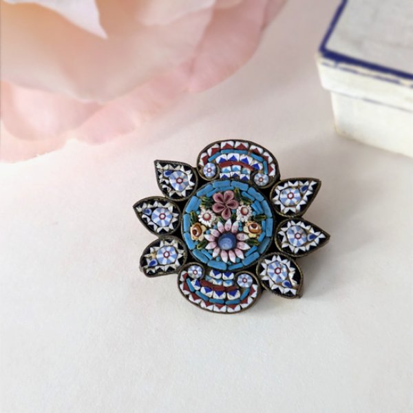 画像6: マイクロモザイクブローチA (6)