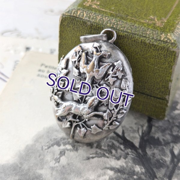 画像1: ハンティングのロケットペンダント (1)