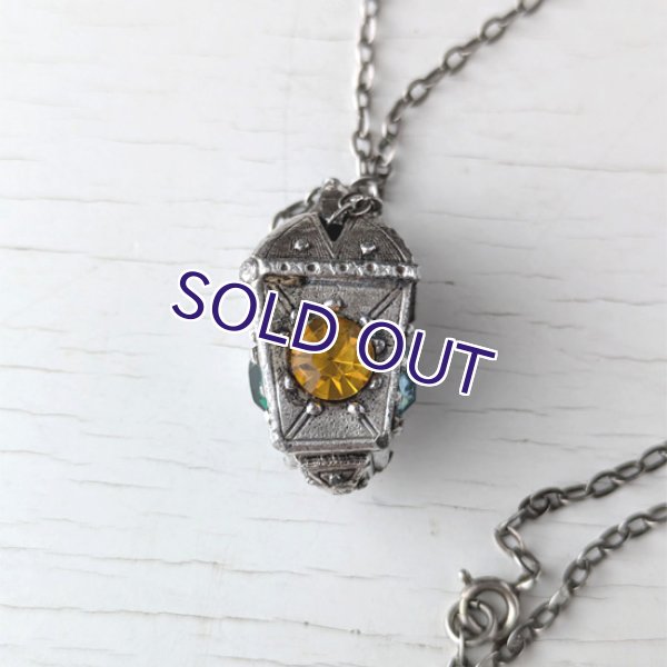 画像8: 四色ランタンの銀色ペンダント（チェーン付） (8)