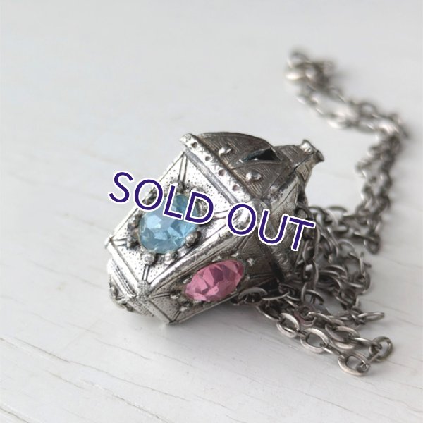 画像3: 四色ランタンの銀色ペンダント（チェーン付） (3)