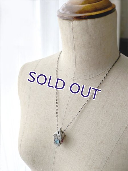 画像12: 四色ランタンの銀色ペンダント（チェーン付） (12)