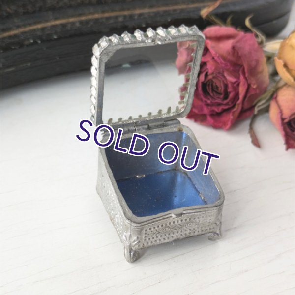 画像8: ベベルガラスの小さなジュエリーボックス (8)