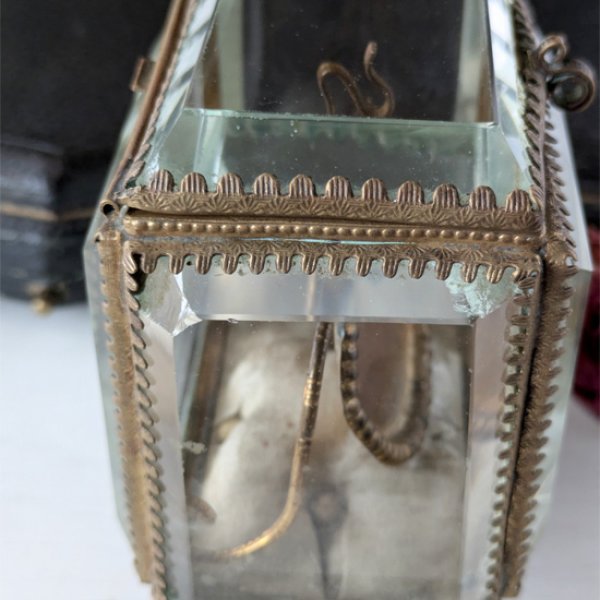 画像9: ベベルガラスの懐中時計ケース (9)