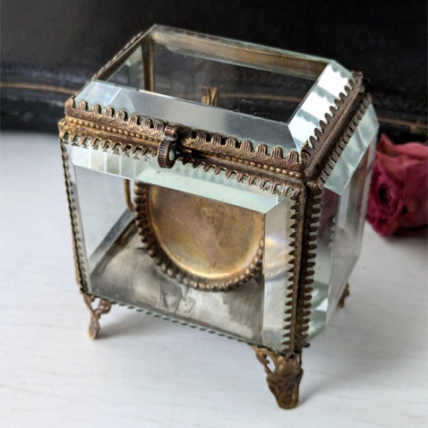 画像3: ベベルガラスの懐中時計ケース (3)