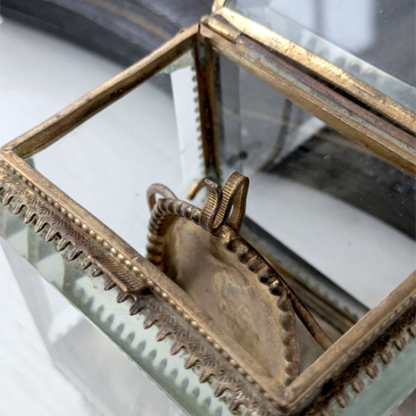 画像6: ベベルガラスの懐中時計ケース (6)