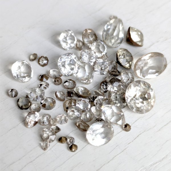 画像4: アンティークガラスルース詰め合わせK (4)